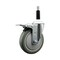 Service Caster 5'' Gray Poly Swivel 7/8'' Expanding Stem Caster Total Lock Brake SCC-EXTTL20S514-PPUB-78 - alternate 1